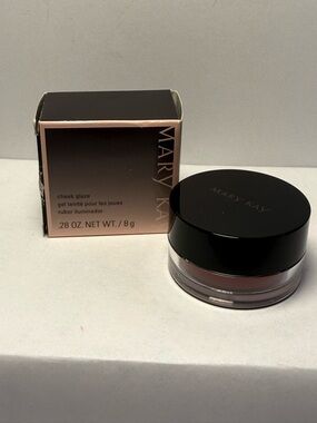 Mary Kay Cheek Glaze Gel Blush Pomegranate TX01 0.28 oz Discontinued NOS